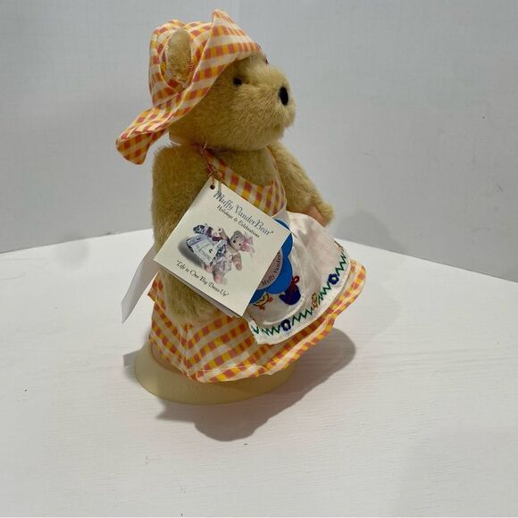 Vintage Muffy Vanderbear Spring Chicks Dress-up Bear Plaid Dress Teddy Bear - Picture 5 of 14